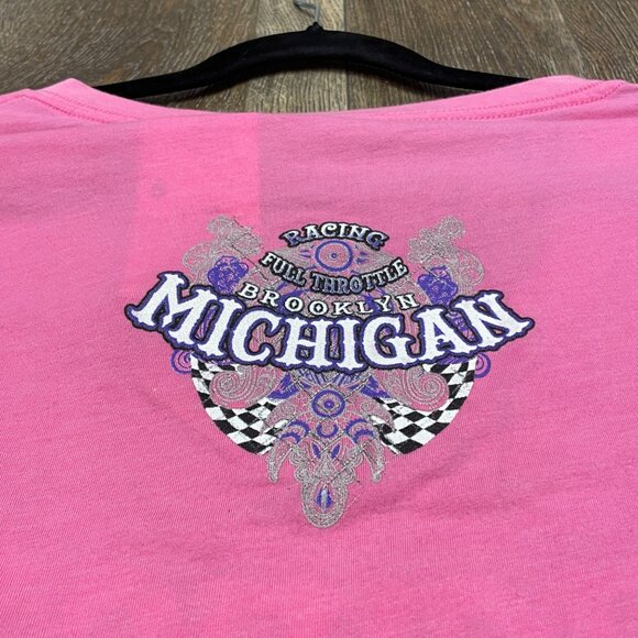 L - Brooklyn Michigan Pink Racing T - Picture 5 of 5